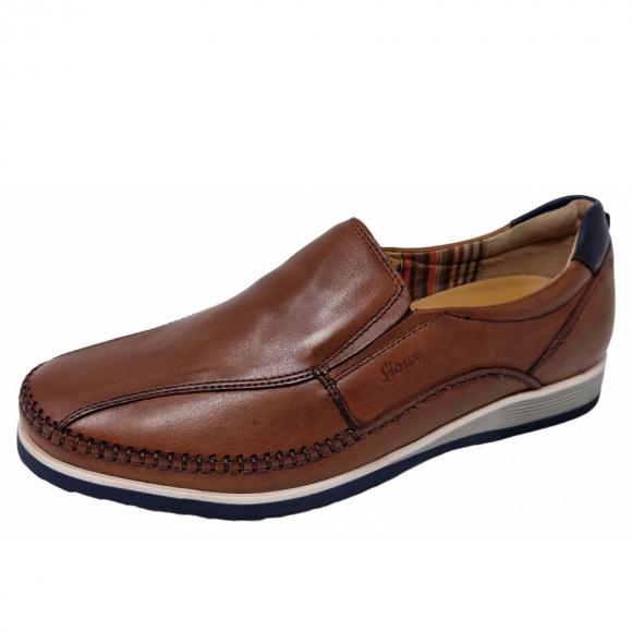 Sioux Herren Hajoko Slipper In Cognac Sioux Herren Hajoko Slipper In Cognac