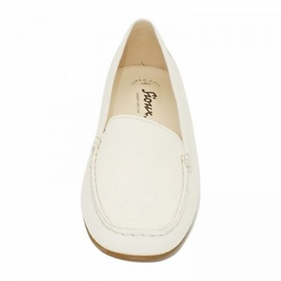 Sioux Damen Zalla Slipper In White Sioux Damen Zalla Slipper In White