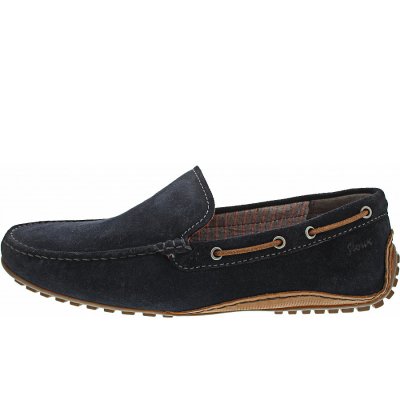 Sioux Herren Callimo Mokassin In Deepblue-Cognac Sioux Herren Callimo Mokassin In Deepblue-Cognac