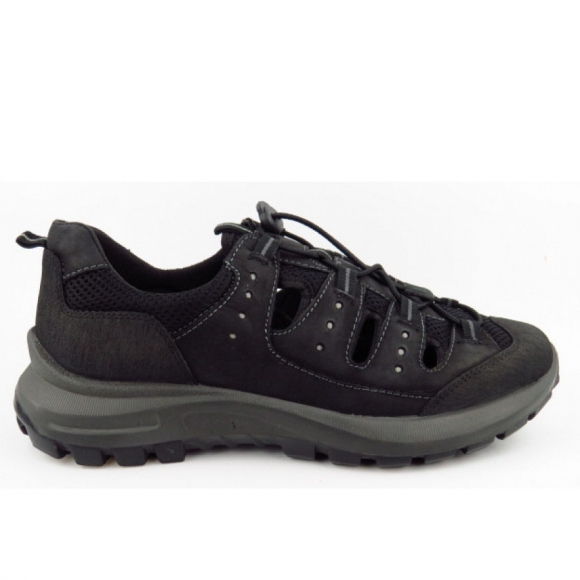 Sioux Herren Outsider-707 Sandale In Schwarz