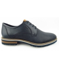 Sioux Herren Rostolo-704 Indaco Elegante Schnürer In Indaco