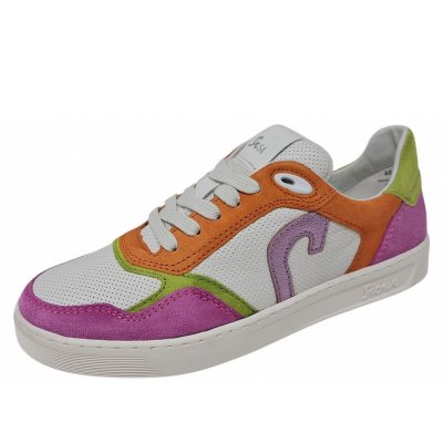 Sioux Damen Tedroso Sportlicher Schnürer In Deeprose Snow Papaya