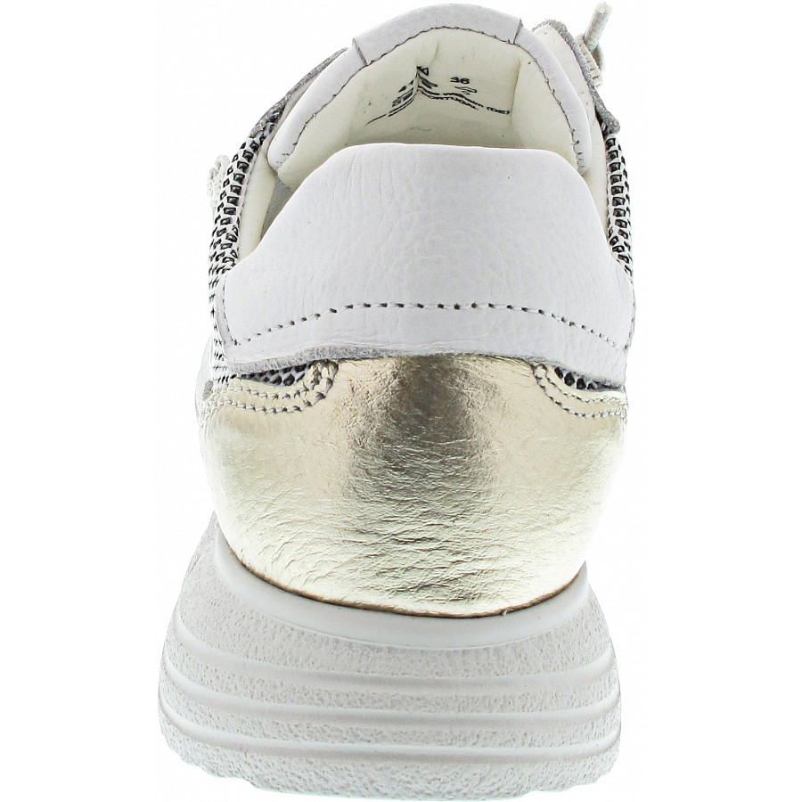 Sioux Damen Mokrunner Sneaker Low In Lightgold-Grey-Wss
