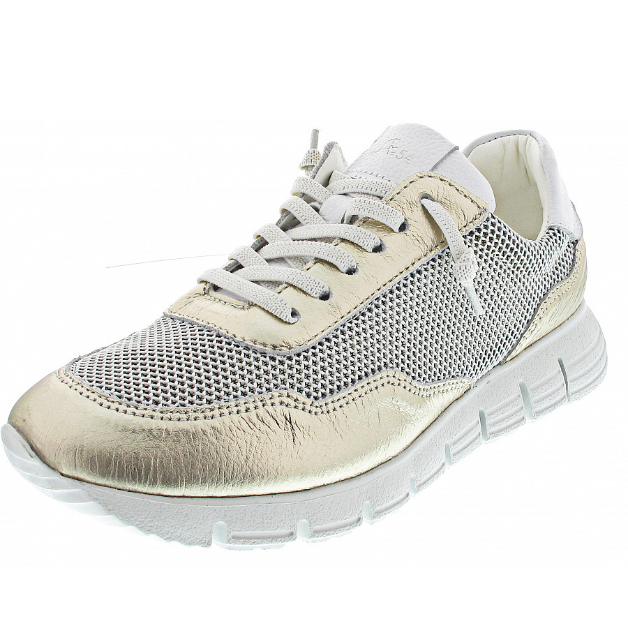 Sioux Damen Mokrunner Sneaker Low In Lightgold-Grey-Wss