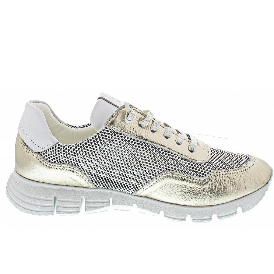 Sioux Damen Mokrunner Sneaker Low In Lightgold-Grey-Wss