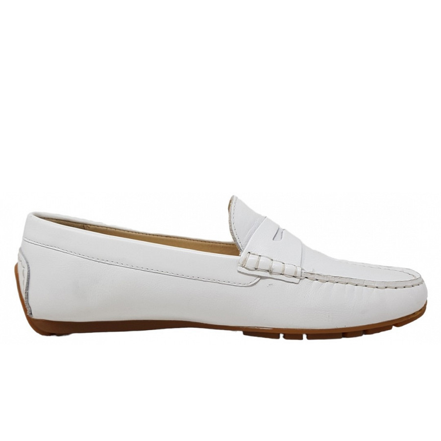 Sioux Damen Carmona 700 Mokassin In Weiss Managu
