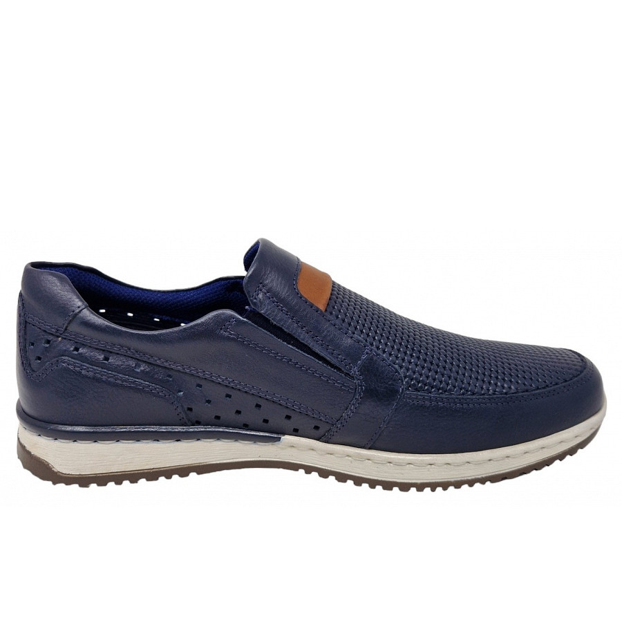 Sioux Herren Cayhall 700 Slipper In Dkl. Blau