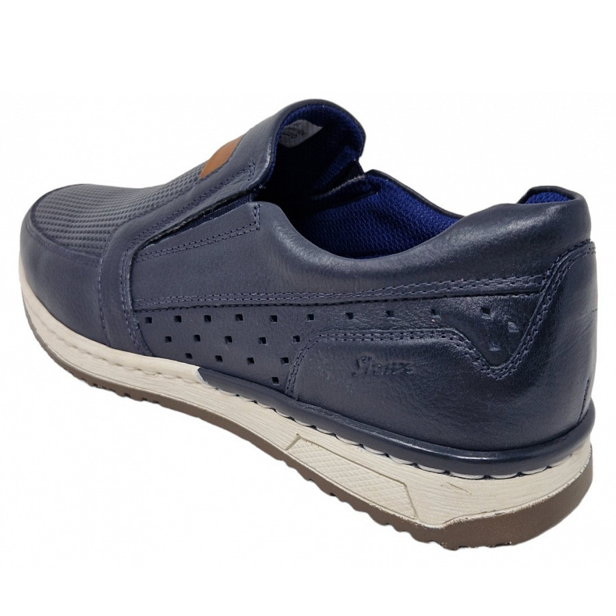 Sioux Herren Cayhall 700 Slipper In Dkl. Blau