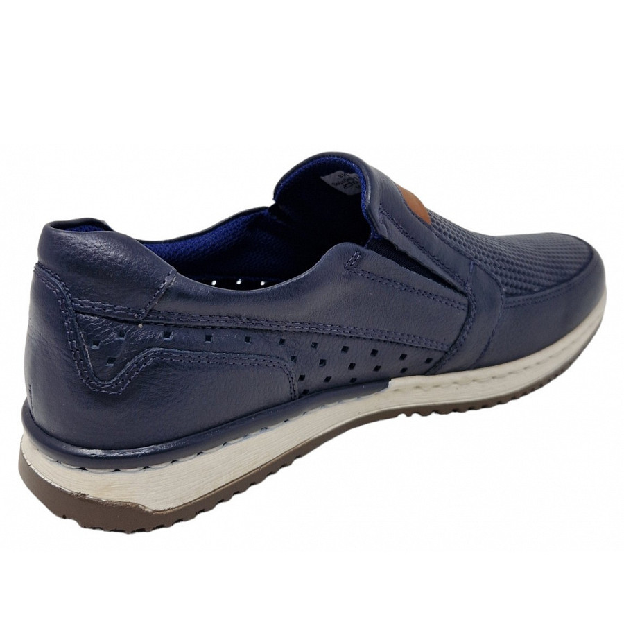 Sioux Herren Cayhall 700 Slipper In Dkl. Blau