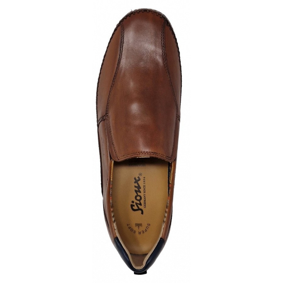 Sioux Herren Hajoko Slipper In Cognac