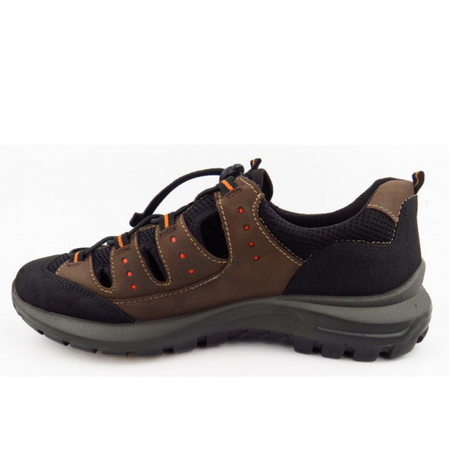 Sioux Herren Outsider-707 Sandale In Schwarz/Testa-Di-M.