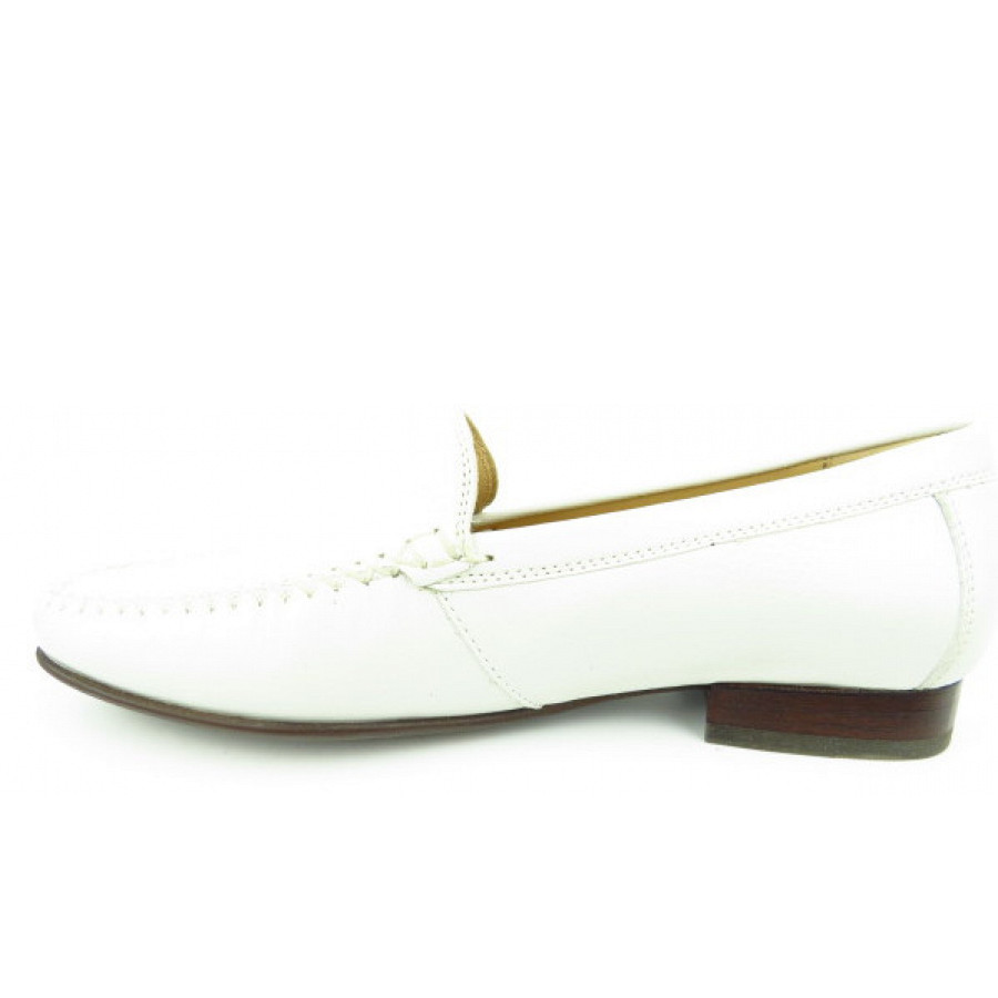 Sioux Damen Campina- Nappa Weiss Mokassin In Weiß