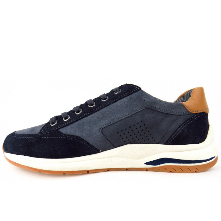 Sioux Herren Turibio-702-J Extraweit Sneaker In Deepblue/Indaco/Sky