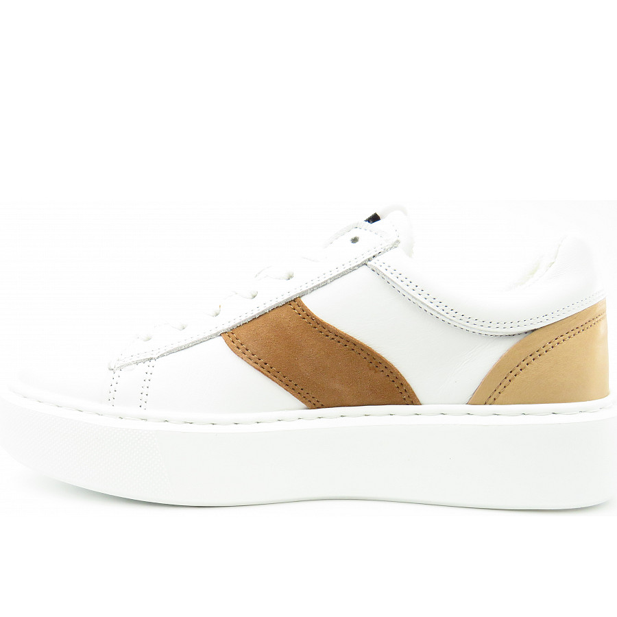 Sioux Damen Belmudra-700 Sneaker In Weiss/Nougat
