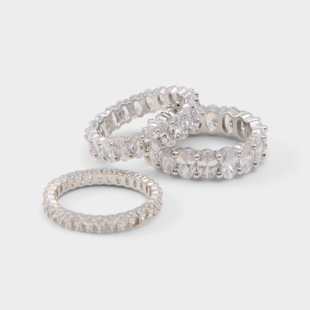 New Arrivals Aldo Ovalstack - Silver/clear multi