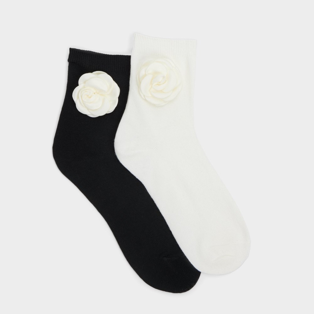 New Arrivals Aldo Rosettesocks - Black/White