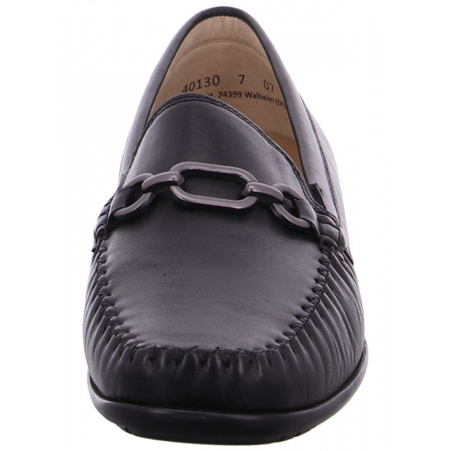 Sioux Damen Cortizia Mokassin In Schwarz