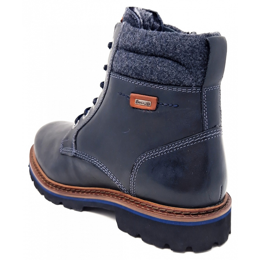 Sioux Herren Adalrik 704 Tex Schnürstiefel In Schraz Grey Lammfell