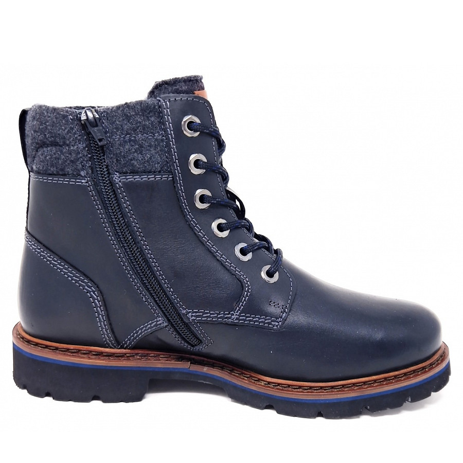 Sioux Herren Adalrik 704 Tex Schnürstiefel In Schraz Grey Lammfell