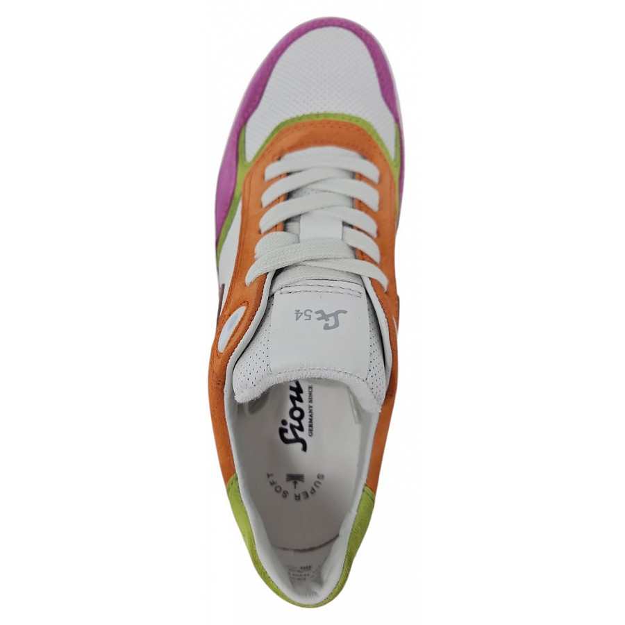 Sioux Damen Tedroso Sportlicher Schnürer In Deeprose Snow Papaya
