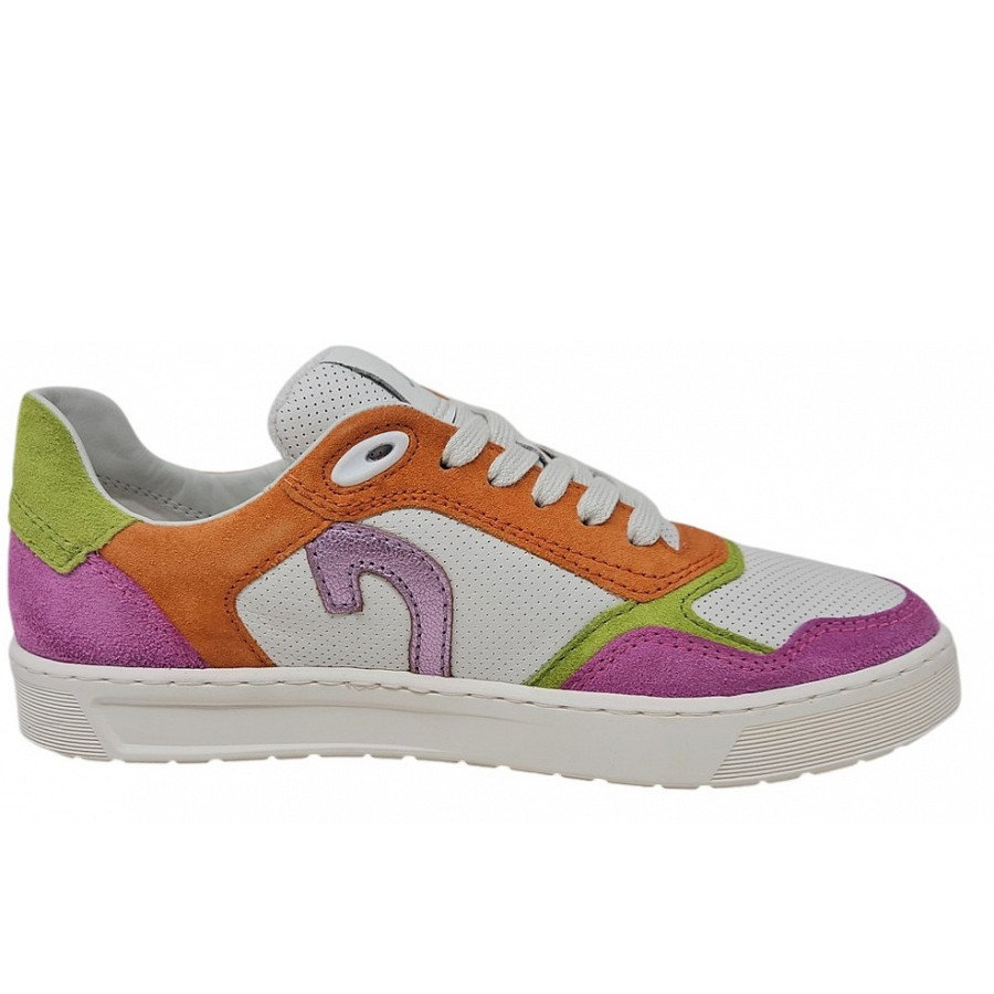 Sioux Damen Tedroso Sportlicher Schnürer In Deeprose Snow Papaya