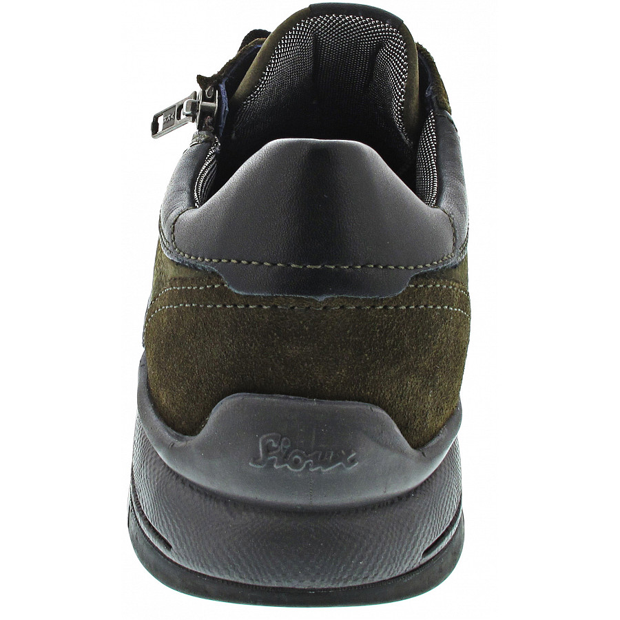 Sioux Herren Turibio-J Sportlicher Schnürer In Military 2X/Schwarz
