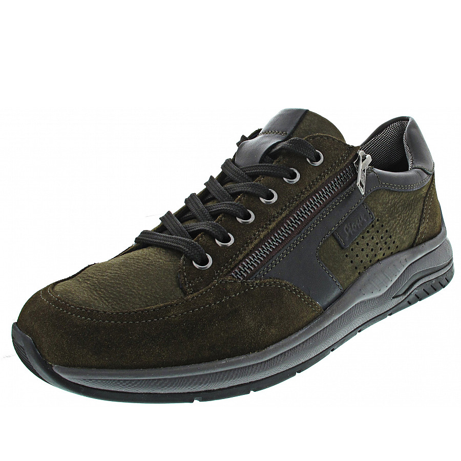 Sioux Herren Turibio-J Sportlicher Schnürer In Military 2X/Schwarz