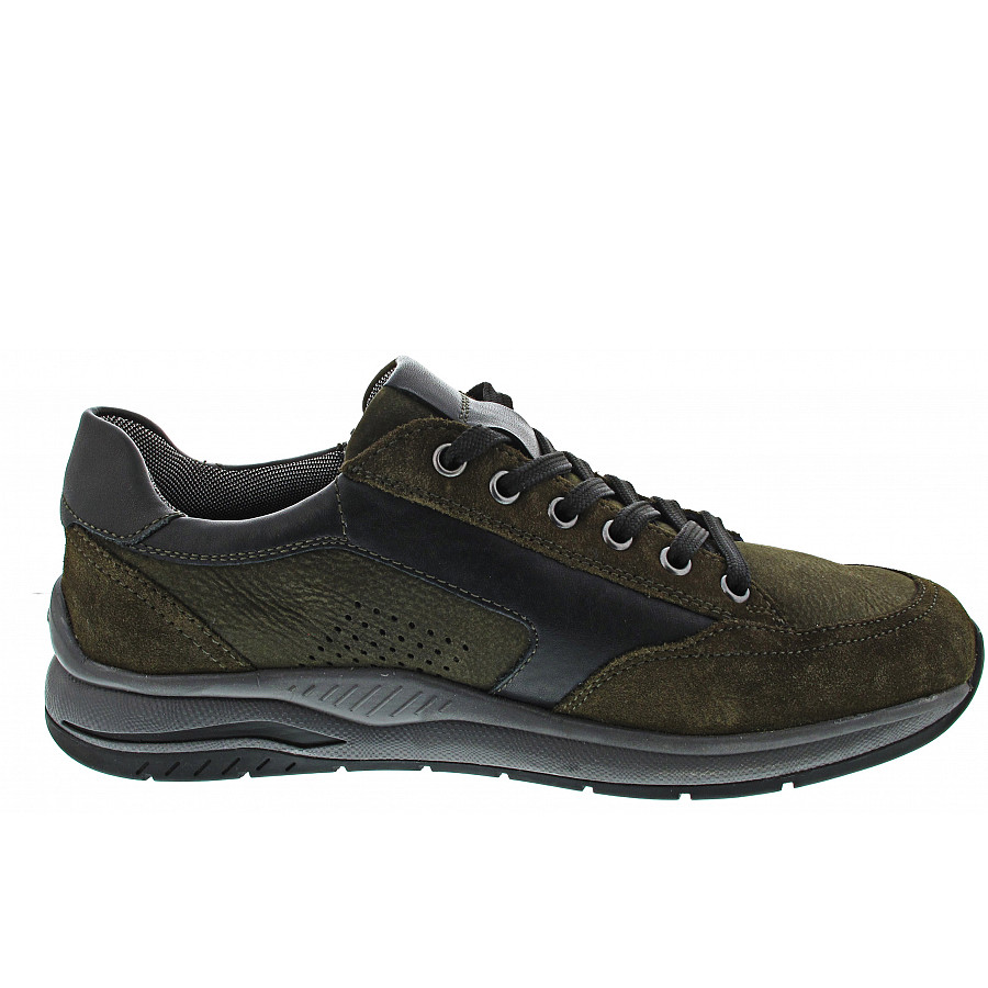 Sioux Herren Turibio-J Sportlicher Schnürer In Military 2X/Schwarz
