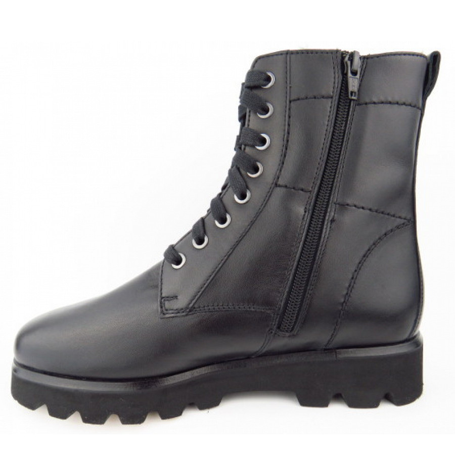 Sioux Damen Mered Lammfell Tex Stiefelette In Schwarz