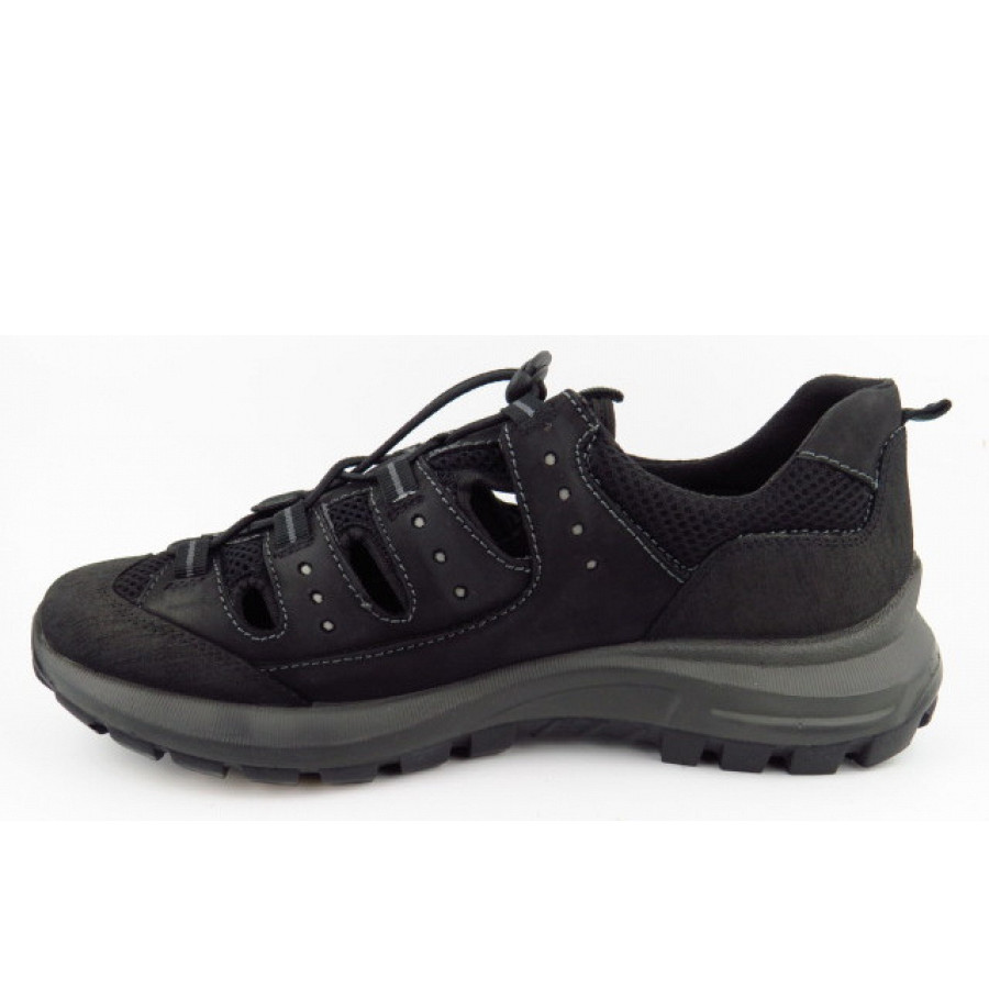 Sioux Herren Outsider-707 Sandale In Schwarz