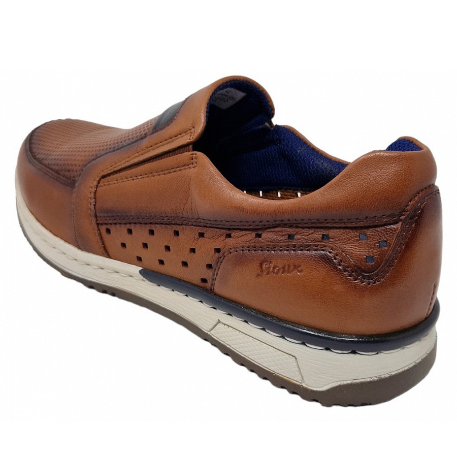 Sioux Herren Cayhall-700 Slipper In Cognac